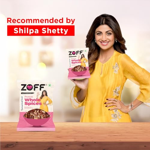 Image of Zoff Tamarind Seedless - Soft & Tangy Imli for Cooking - 100% Natural & Chemical-Free - Ready-to-Use Tamarind Pulp for Chutney, Curries, Rasam & Indian Recipes - No Preservatives - 1Kg