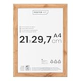 POSTER ART Bilderrahmen A4 21x29,7 cm Wotan Eiche - 