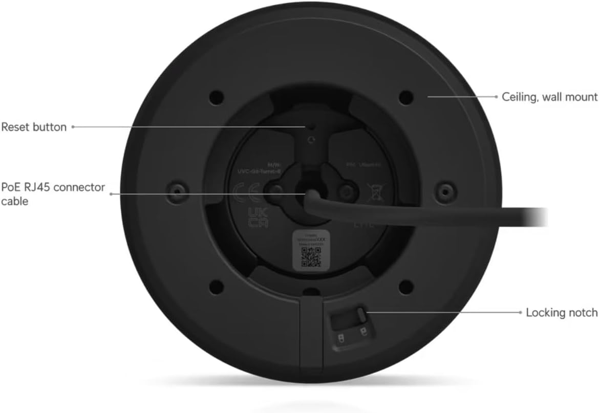 Ubiquiti UniFi G6 Turret Camera - Black (UVC-G6-Turret-B)