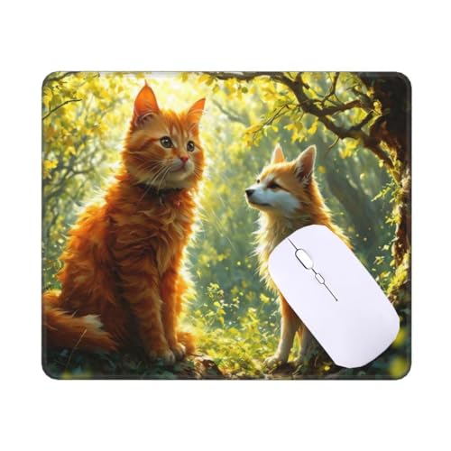 Tapis de souris gamer 600x400 mm motif chat tapis de bureau antidérapant