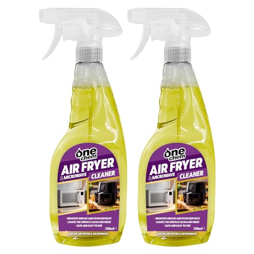 One Chem Air Fryer & Microwave Cleaner 2 x 750 ml, Removes Grease and Food Deposits