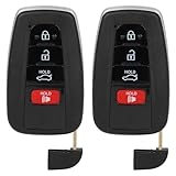 ALEGE Keyless Entry Remote Car Key Fob Fits for 2019-2021 for Toyota for Avalon 2.5L 2019-2021 for Toyota for Avalon 3.5L 2 PCS 4 Buttons 314.3MHZ