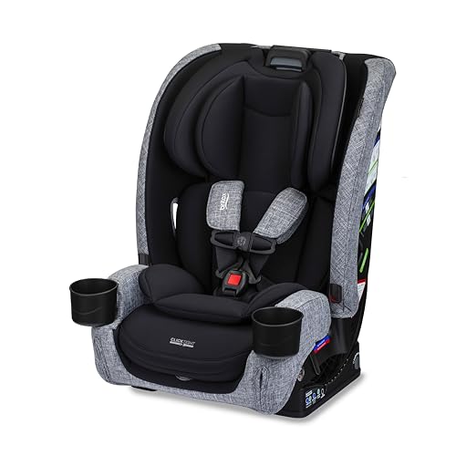 Image of Britax One4Life Slim All in One Car Seat, Up to 10 Years Use - Raven Black | Rear Facing, Forward Facing, & Booster Mode, 17.5 inch Slim Car Seat Design, Easy Installation With ClickTight, SafeWash Fabrics