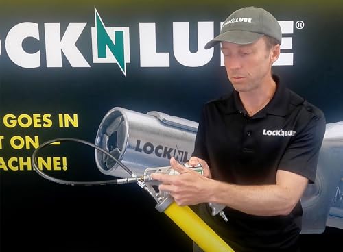 Image of LockNLube 2-in-1 Pneumatic Grease Gun with Single Shot & Continuous Modes. Single-Shot and Continuous delivery Modes in one Grease Gun! Easily Switch delivery Mode with The Sliding Selection Lever.