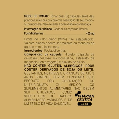 FOSFATIDILSERINA 500MG 60 CAPS - DR. BOTÂNICO