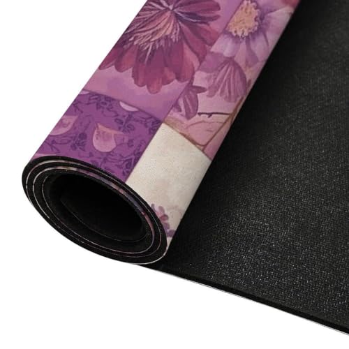 Alfombrilla de diatomita morada de 50x80 cm para evitar caídas en baño 5