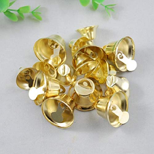 VALICLUD 100pcs Gold Liberty Bells Christmas Jingle Bells Mini Craft Vintage Brass for Christmas Wind Chimes Making (Diameter 25mm) - Image 4