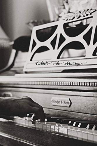 Cahier de musique: PRATIQUE : page gauche prise de note + graphie des clés + ordre des dièses et bémols + Do en 5 clés - 15x23 - 106 pages - 9 portées par page - couverture souple brillante