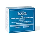 EQUOS Bordered Gauze Island Dressing, 25 Count, 4' x 4' Sterile Individually Wrapped Gauze Pads with Soaker Pad and Non-Woven Backing, Soft and Breathable Wound Dressing for First Aid and Medical