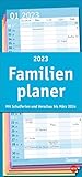 Basic Familienplaner 2023. Praktischer Wandplaner mit 5 Spalten. Familien-Wandkalender mit...
