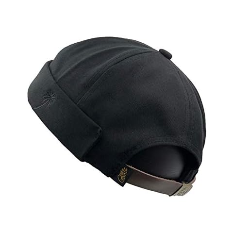Brimless Hats Docker Cap Skull Beanie Sailor Cap Worker Hat Rolled Cuff Retro Hat with Adjustable for Men and Women Cover