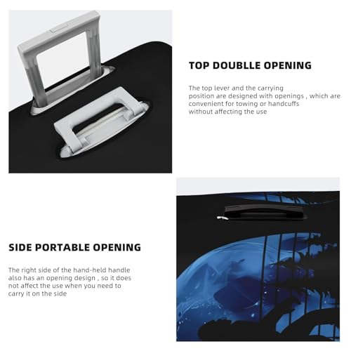 Travel Luggage Cover Moon Bigfoot Trees Fashion Washable Baggage Suitcase Protector Fit For Luggage Large4