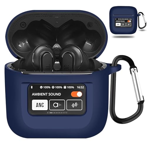 YAODLE JBL TOUR PRO 2 �P�[�X �Ή� JBL TOUR PRO 2 ��p�ی�J�o�[ �t��V���R���ی�P�[�X �ϏՌ��� �h���h�o �y�ʏ��^ �����h�~ �����[�d�\ �j�����p �J���r�i�t��(�u���[)