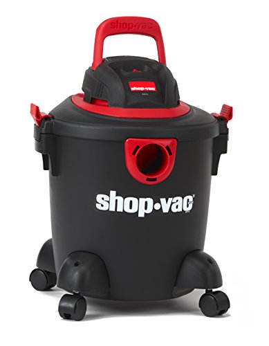 Shop-Vac 2035000 5 gallon 2.0 Peak HP Classic Wet Dry Vacuum Black/Red with Onboard Cord Tool Storage & Multifunction Accessories, Uses Type S Disc Filter & Type R Foam Sleeve