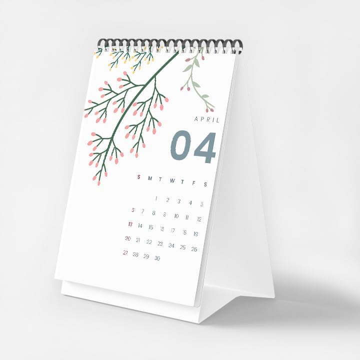 Trueflair Table Desk Calendar 2025, A5 Size, For Home And Office Use ...