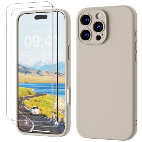 GOODVISH 3 IN 1 for iPhone 16 Pro Max Case 6.9 inch, Upgraded Camera Protection, 2 Pack HD Screen Protector