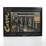 LIZ CLAIBORNE Curve Black For Men - 4 Piece Gift Set - 4.2 Oz Eau De Cologne...