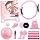 Hoedia 17 PCS Pilates Kit for Women, Pilates Equipment Ring and Ball Set with Resistance Bands, Yoga Strap, Core Sliders, Soc