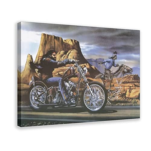 35+ David Mann Artwork Posters Print Ghost Rider Motorcycle Canvas Paintings Posters Wall Art for Living Room Bedroom Home Decor Frame-25-24x36inch(60x90cm)