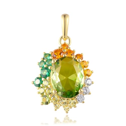 Pendentif fleur en argent 925 anti-ternissement avec oxyde de zirconium