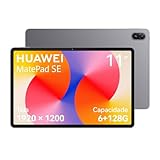 Tablet, HUAWEI MatePad SE 11, 6+128GB, Tela HUAWEI FullView de 11' para Conforto Visual，Superbateria de 7700 mAh 22,5W，Câmera Traseira 8 MP，Câmera Frontal 5 MP，Cinza Nebula