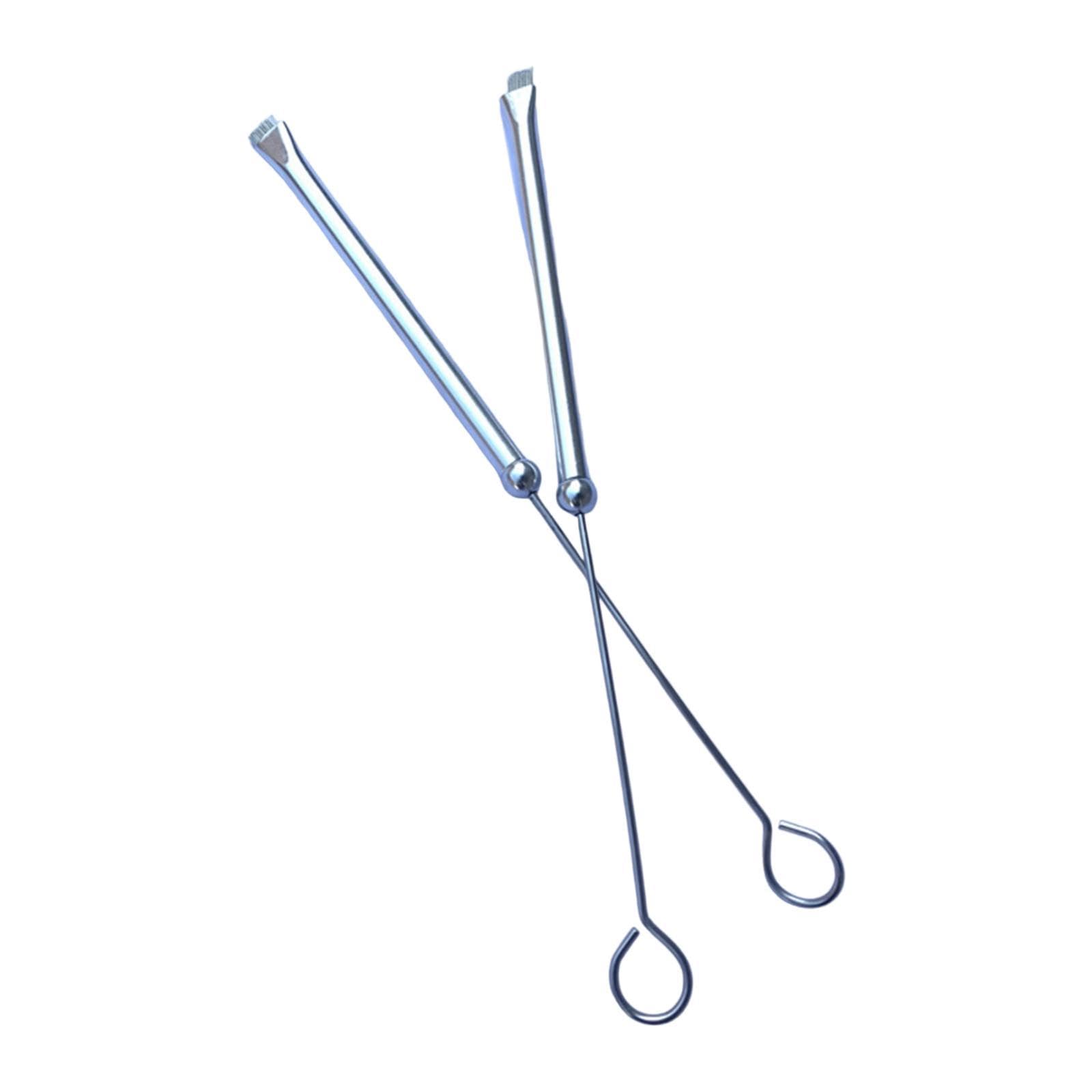 Wmqbjta 1 Pair Drum Brushes for Percussion Use with Comfortable Handles for All Ages, Silver