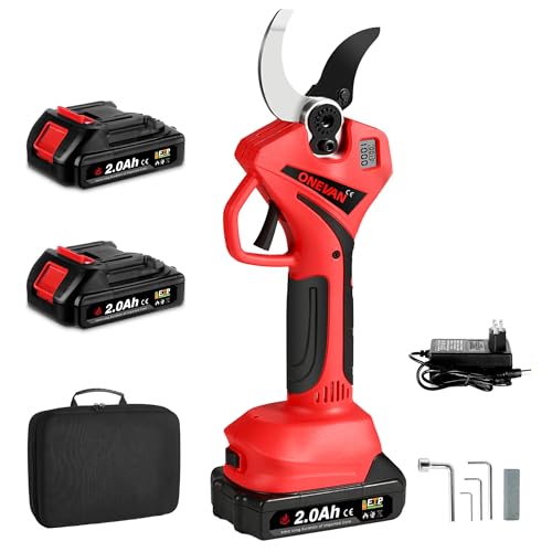 Cordless Pruning Shears Professional Garden Shears - 45mm Cutting Diameter, 800W Electric Garden...