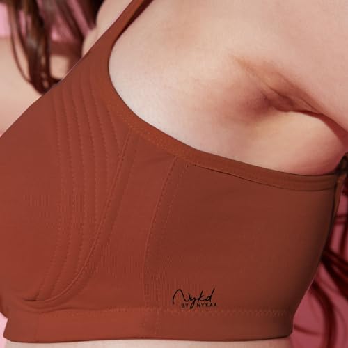 Image of NYKD NYB169 Cotton Non Padded Non Wired Encircled Shaping Bra Full Coverage Side Lift (Plus