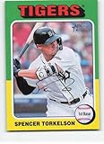 2024 Topps Heritage Baseball #438 Spencer Torkelson Detroit Tigers Official MLB Trading Card (Stock Photo Shown, Card in Near Mint to Mint Condition)
