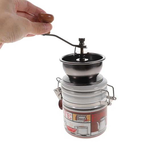 Molinillo de café manual Operitacx de acero inoxidable con mecanismo cónico 6