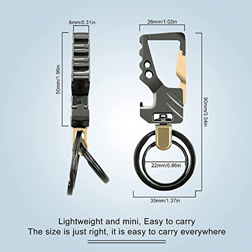Image of 2pcs Keychains, Key Chains for Carabiner Keychain Car Key chain Bottle Opener Keychain for Men and Women