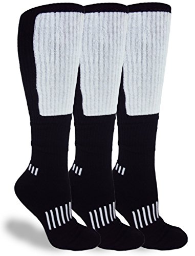 Black with The Deadlift Block Athletic 3-Pack Knee-High Exercise