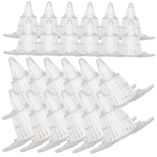 Veemoon 24 Piezas Tapetes de Malla para Fondo de Macetas Cónicos Almohadillas Drenantes para Bonsáis Protectores Anti-Fugas para Jardín Grande y Pequeño para Mantener Tierra y Raíces