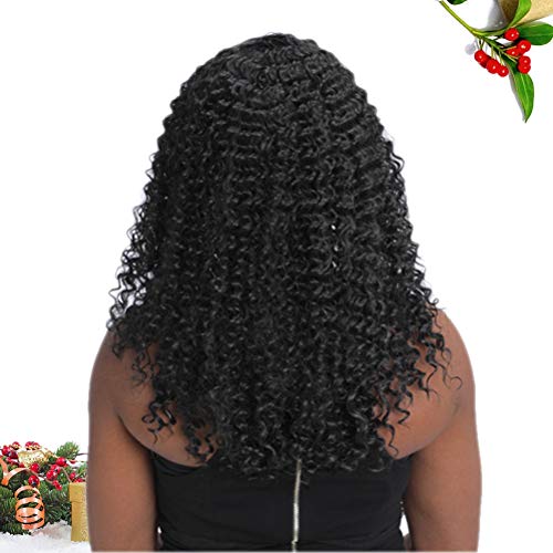 Lurrose 1 unidade peruca longa bouffant de ponto médio da moda Afro perucas de cabelo crespo sintéti