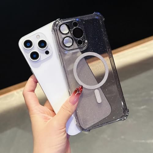 Coque de téléphone silicone souple iPhone 16 transparente magnétique pour chargeur - 5