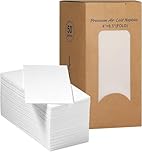 MORGIANA 50 Pack Linen Feel Guest Towels, White Disposable Airlaid Napkins, Cloth-Like Serviettes 43 x 30 cm for Bathroom, Wedding, Dinner and Parties