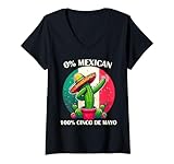Photo Gallery donna 0% messicano 100% cinco de mayo cactus dabbing divertente sombrero maglietta con collo a v Photo Gallery donna 0% messicano 100% cinco de mayo cactus dabbing divertente sombrero maglietta con collo a v