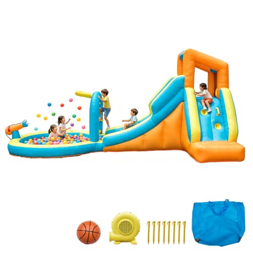 GoGoBounce Bounce House with Water Slide for Kids and Toddlers