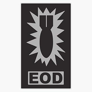 EOD Explosive Ordnance Disposal Patch Window Bumper Sticker Decal 5"