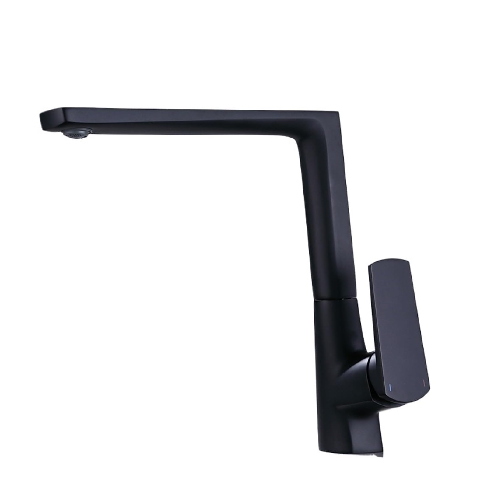 Yjyjy B Faucet 1 Pcs Hot And Cold Kitchen Sink Faucet Lack/Silver/Black With Red Rass 360° Rotatable Faucet Tap