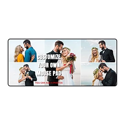 Personalized Mouse Pad,Custom Large Gaming Mouse Desk Pad with Photos,Add Pictures Text or Logo and Make Your own Customized Mousepad-15.7x35.4 inch