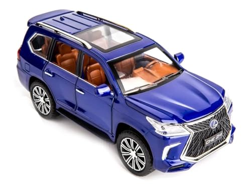 Image of Play Boy 1:24 Lexus Lx570 SUV Model Diecast Metal Alloy Pullback Toy Vehicle with Openable Doors Light and Music Car for Kids (Multicolor)
