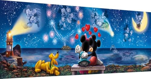 JYLMOOD Cartoon Diamond Painting Kits for Adults 5D Diamond Art Kits for Beginner DIY Full Drill Diamond Rhinestone with Tools Accessories for Home Wall Decor Christmas 12x35inch