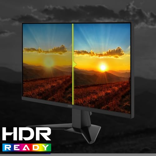 Image of MSI MAG 245F X24 24-Inch Gaming Monitor, 1920x1080 FHD, Rapid IPS, 240Hz, 0.5ms, HDR Ready, AMD FreeSync Premium, Eye Care, AI Vision, HDMI 2.0b, DP 1.2a, Frame-Less, Vesa Mount, Black