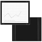 StoreSMART -Open Face Desk Pad - Letter Size - Clear Frame & Black Back - 5-Pack - R2949-PQBK-5