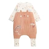 75% coton, 25% polyester Petit Béguin - Turbulette d\'hiver en velours avec pieds retroussables et manches amovibles Matcha