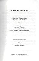 Things As They Are: A Collection of Talks on Training of the Mind B000RZ94GY Book Cover