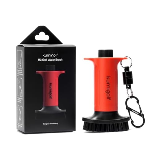 kumigolf® H3 Golf Water Brush – Premium Golf Club Brush with Water Tank for Perfect Club Cleaning & Protection – Magnetic Clip & High-Quality Nylon Bristles – Essential Golf Accessory & Gift