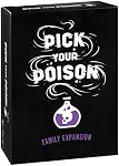 Jeu de société Pick Your Poison - Extension familiale - 100 nouvelles cartes - Le « Que préférez-vous faire » pour enfants, adultes et familles, jeu de cartes pour fête d'Halloween + soirée jeux de société entre amis