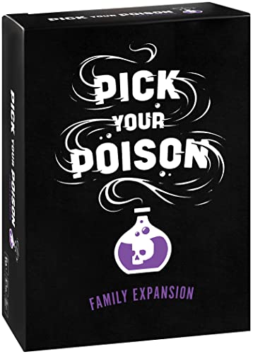 Pick Your Poison Party Game - Family Expansion - 100 New Cards for The “What Would You Rather Do?” All Ages Game for Kids, Adults and Families, Great for Halloween Party or Game Night with Friends